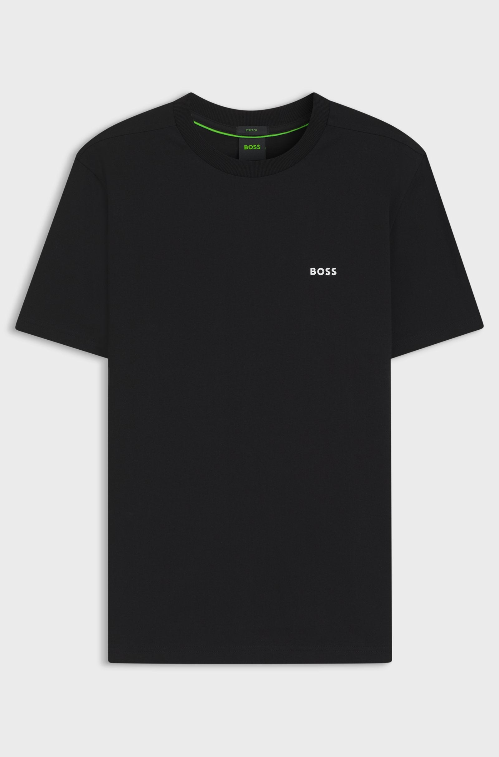 BOSS Stretch-cotton T-shirt with logo detail