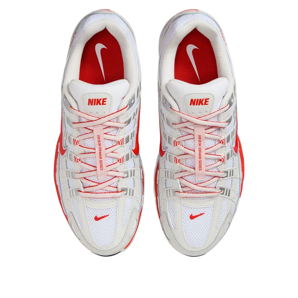 Nike P-6000 White Platinum Tint Picante Red (Women's)