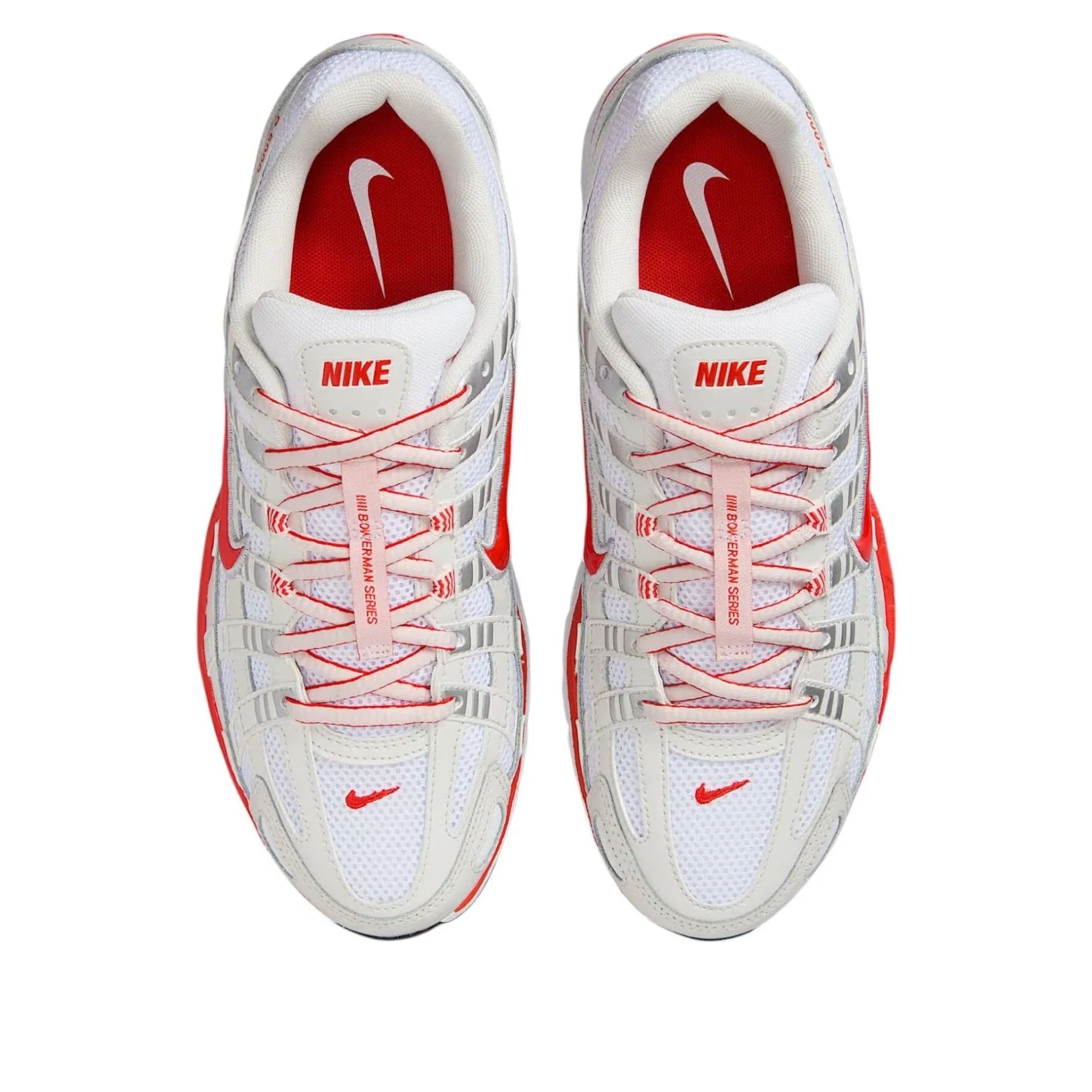 Nike P-6000 White Platinum Tint Picante Red (Womens)