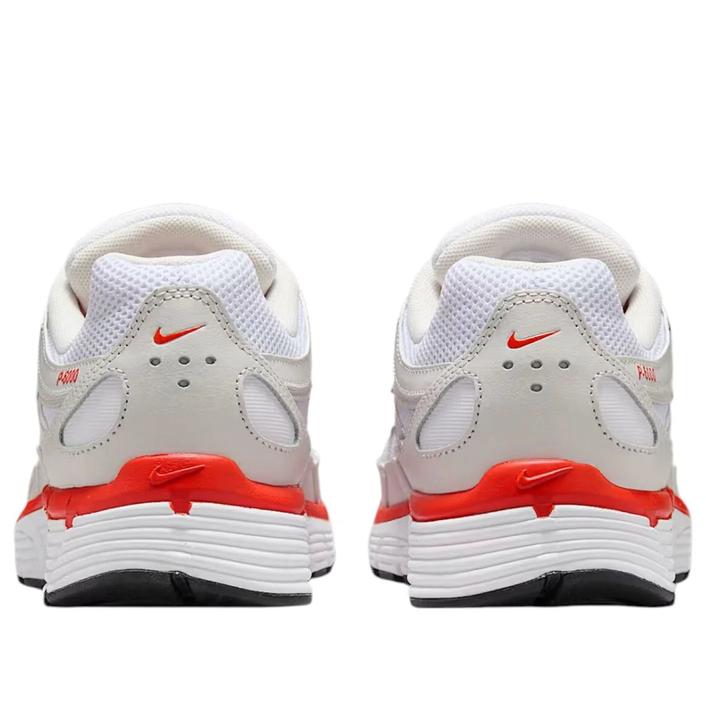 Nike P-6000 White Platinum Tint Picante Red (Women's)